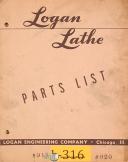 Logan-Logan 915 & 920, Lathe, Parts Manual-915-920-01